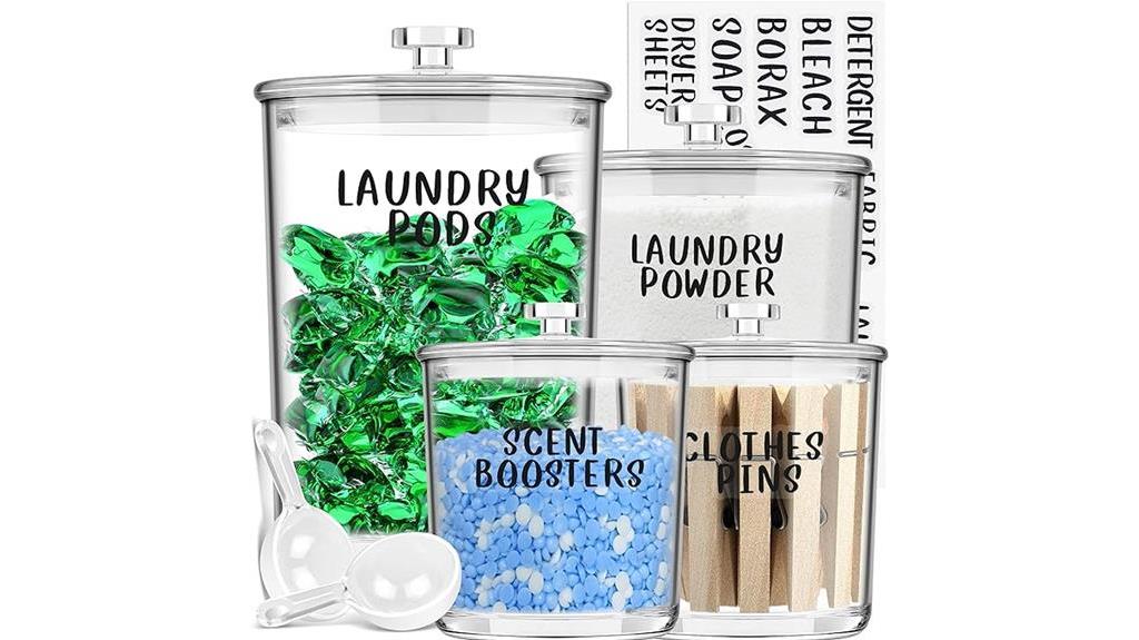 laundry room jar set