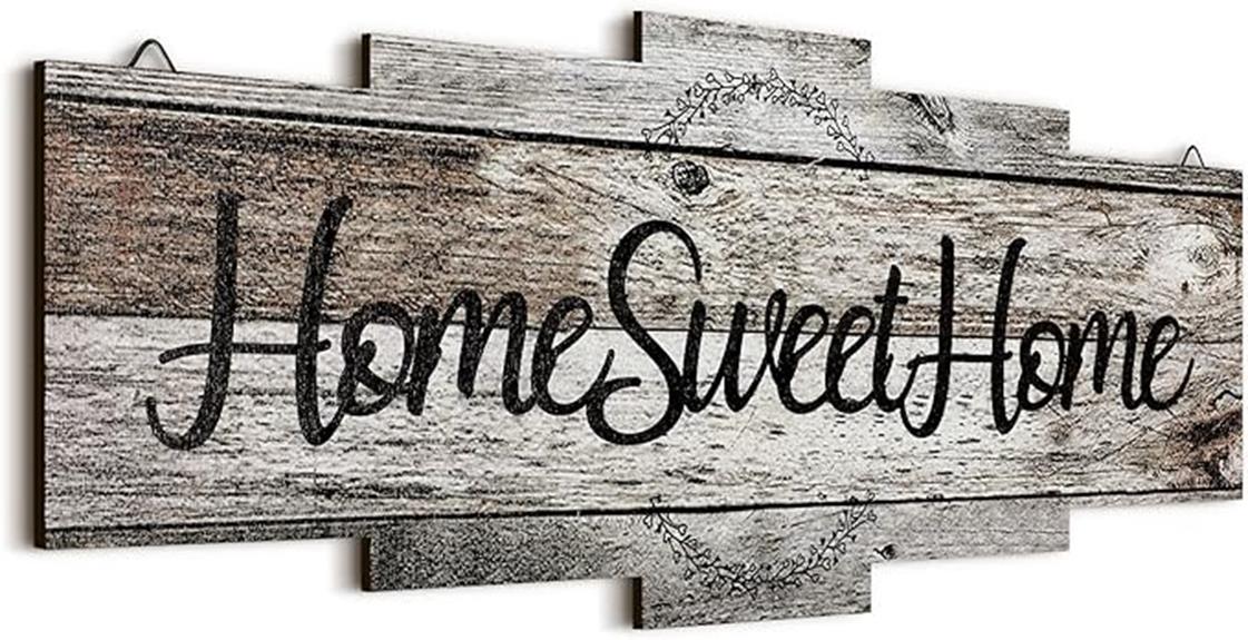 charming wooden sign decor