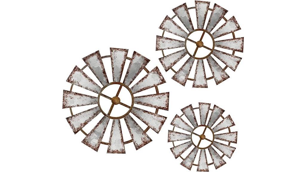 rustic windmill wall decor