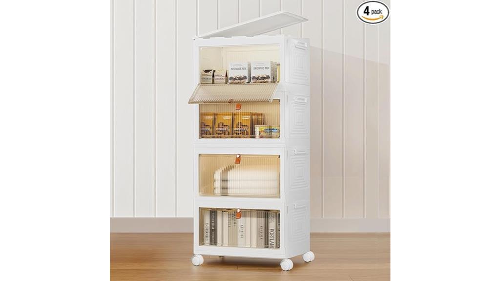 plastic storage bin organizer