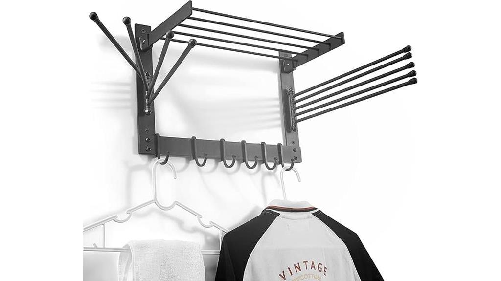 convenient wall mounted drying rack