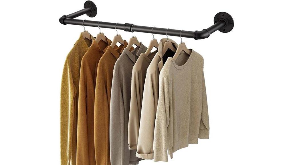 industrial pipe garment rack
