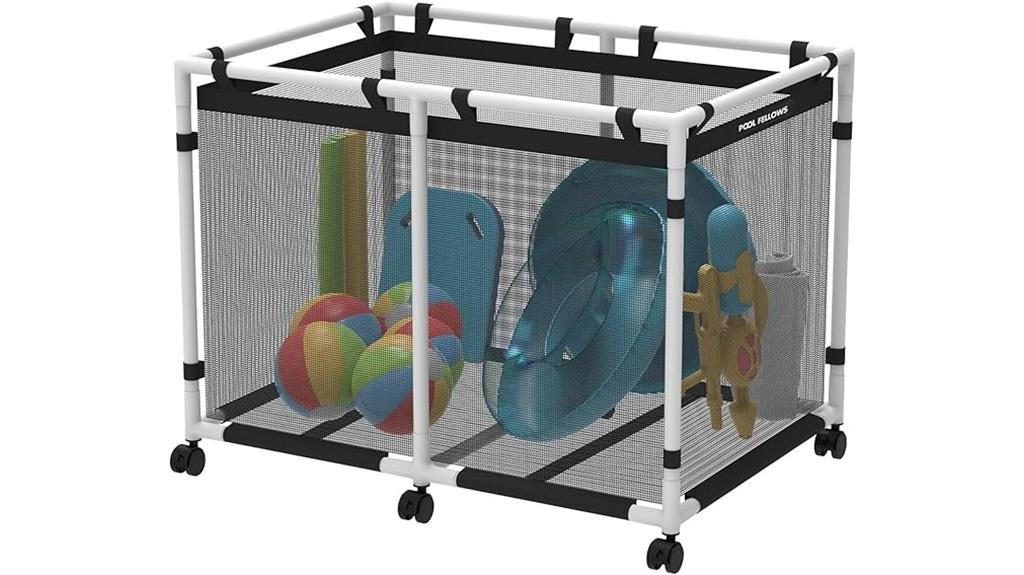 mesh pool storage bin