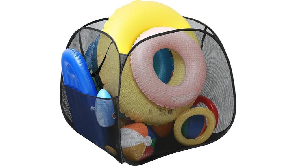 organize pool toys easily