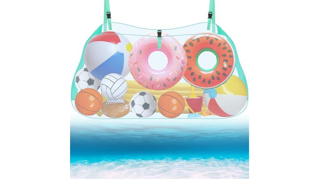 pool toy storage solution
