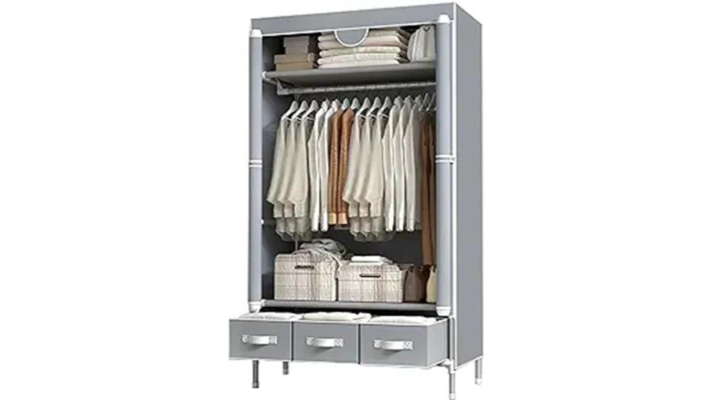 portable clothes closet description