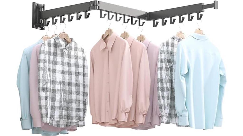 space saving retractable drying rack