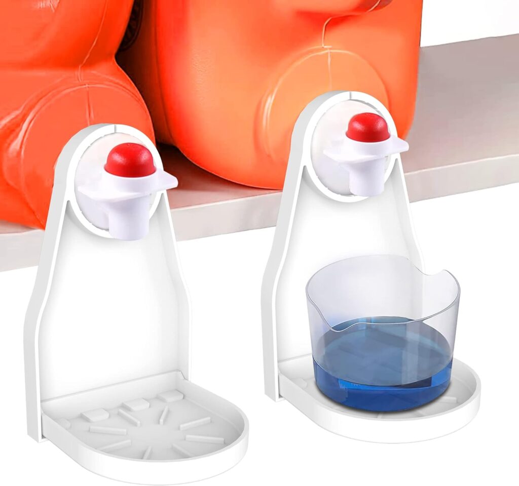 2 Pack Laundry Detergent Cup Holder with Drip Catcher