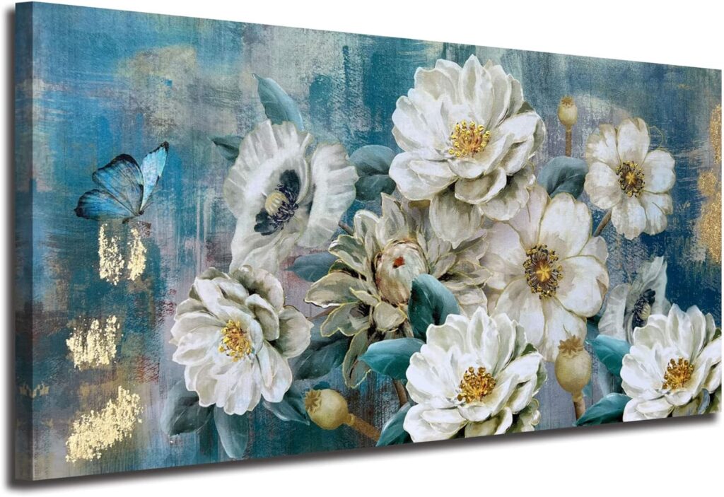 Arjun Flowers Canvas Wall Art 40x20