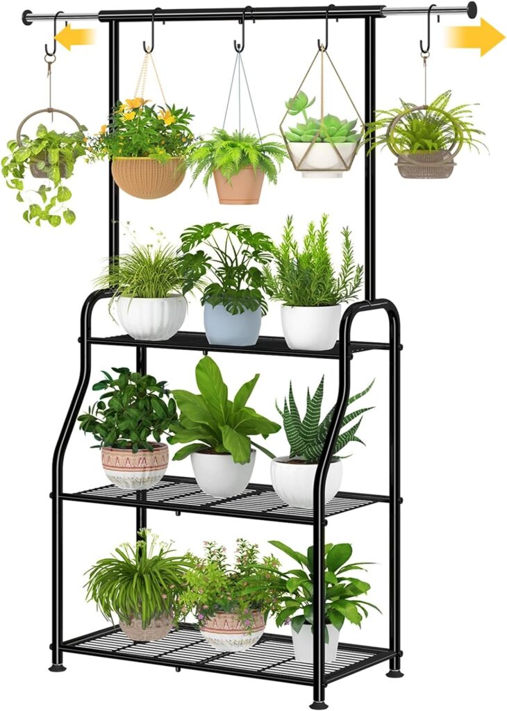 Simple Trending 3 Tiered Plant Stand for Indoor and Outdoor Use