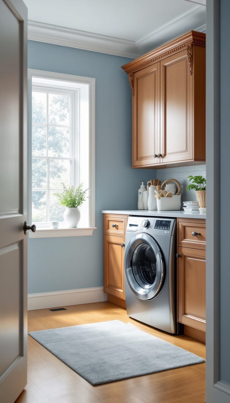 13 Beautiful Blue Laundry Rooms You'll Want in Your Home - Cosy Hous