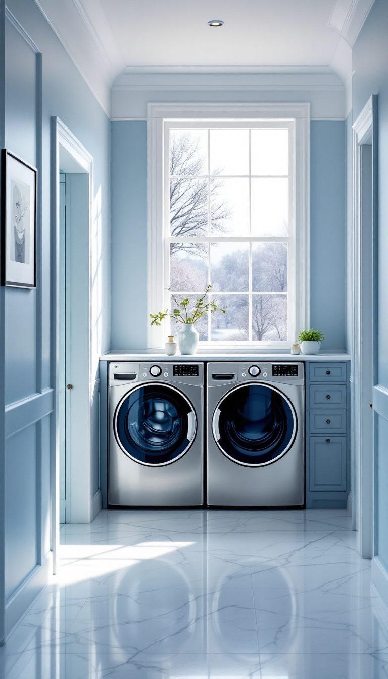 13 Beautiful Blue Laundry Rooms You'll Want in Your Home - Cosy Hous