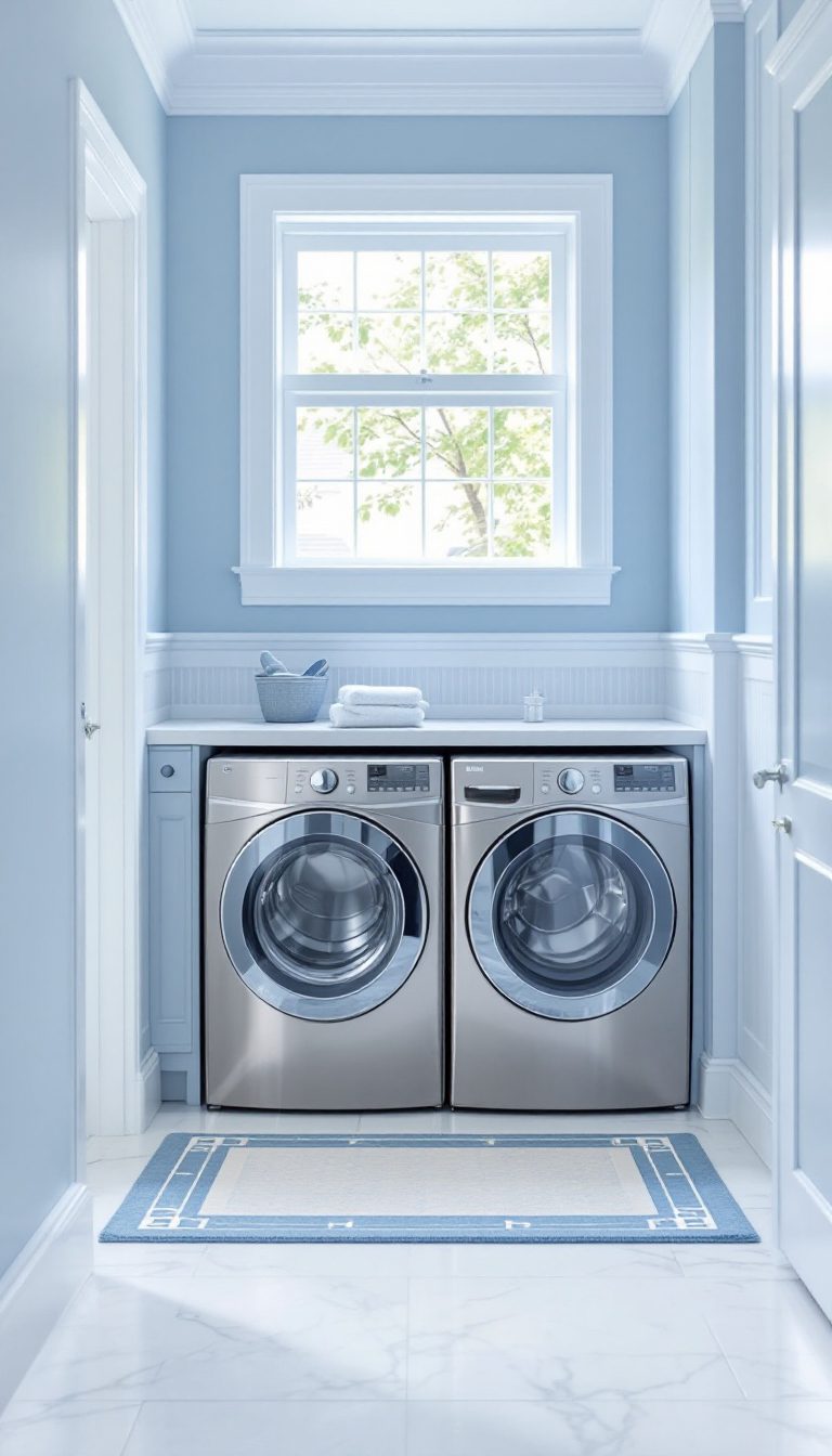 13 Beautiful Blue Laundry Rooms You'll Want in Your Home - Cosy Hous