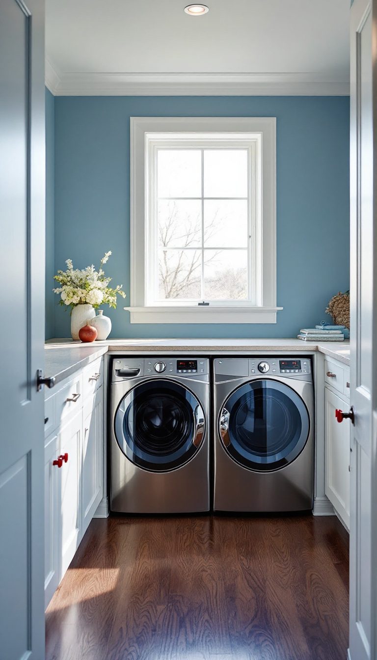 13 Beautiful Blue Laundry Rooms You'll Want in Your Home - Cosy Hous