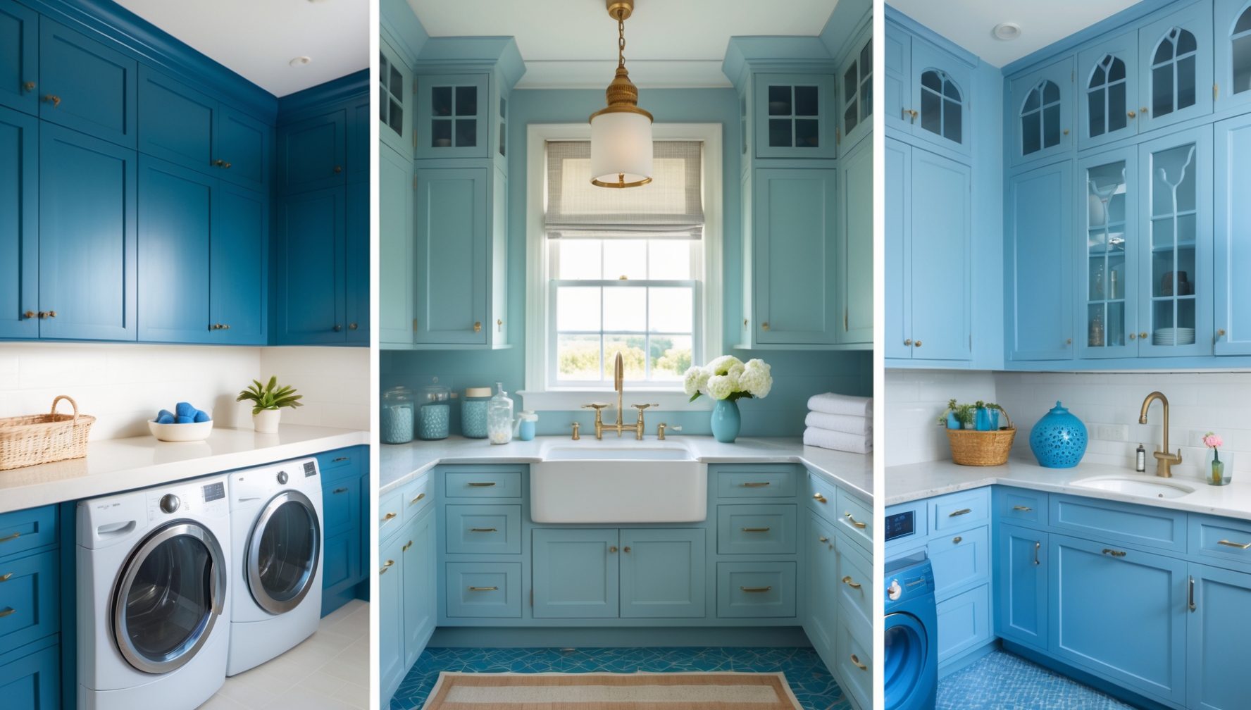 13 Beautiful Blue Laundry Rooms You'll Want in Your Home - Cosy Hous