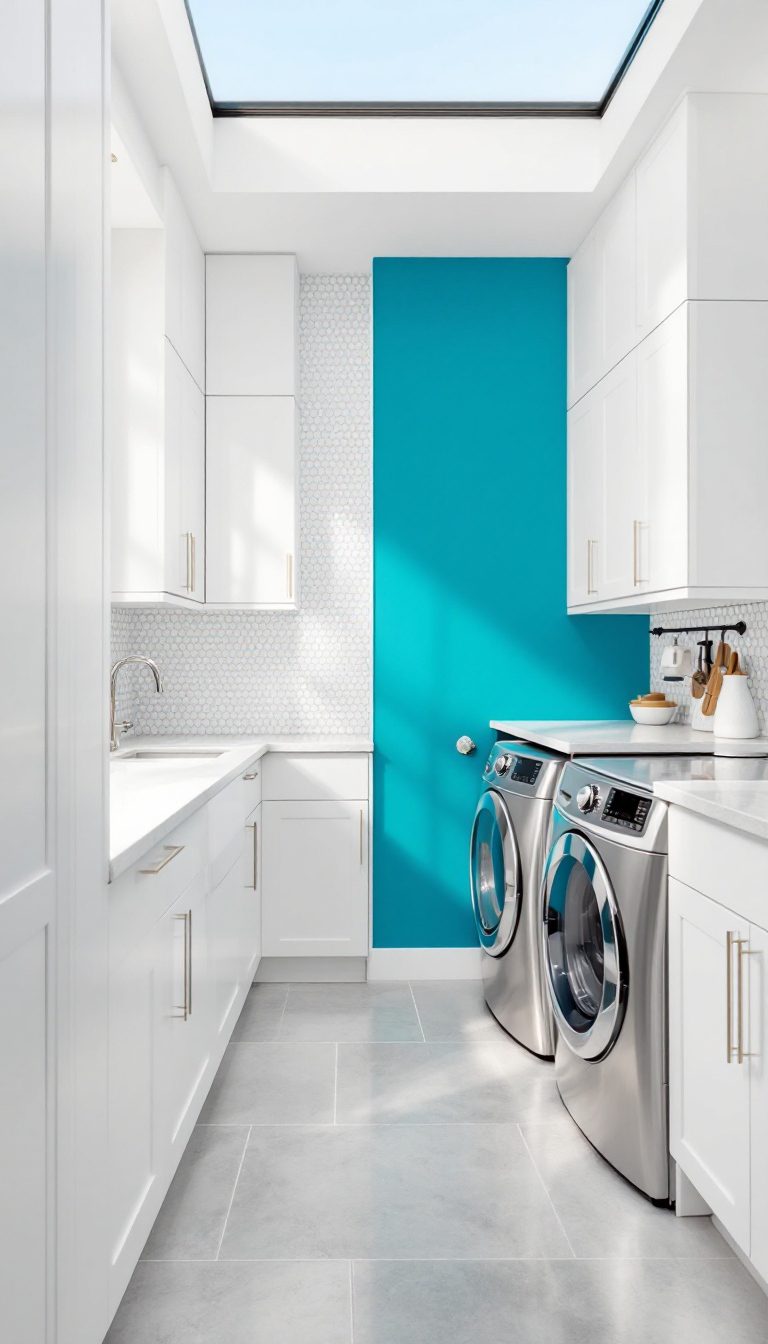 16 Stunning Accent Wall Ideas to Transform Your Laundry Room - Cosy Hous