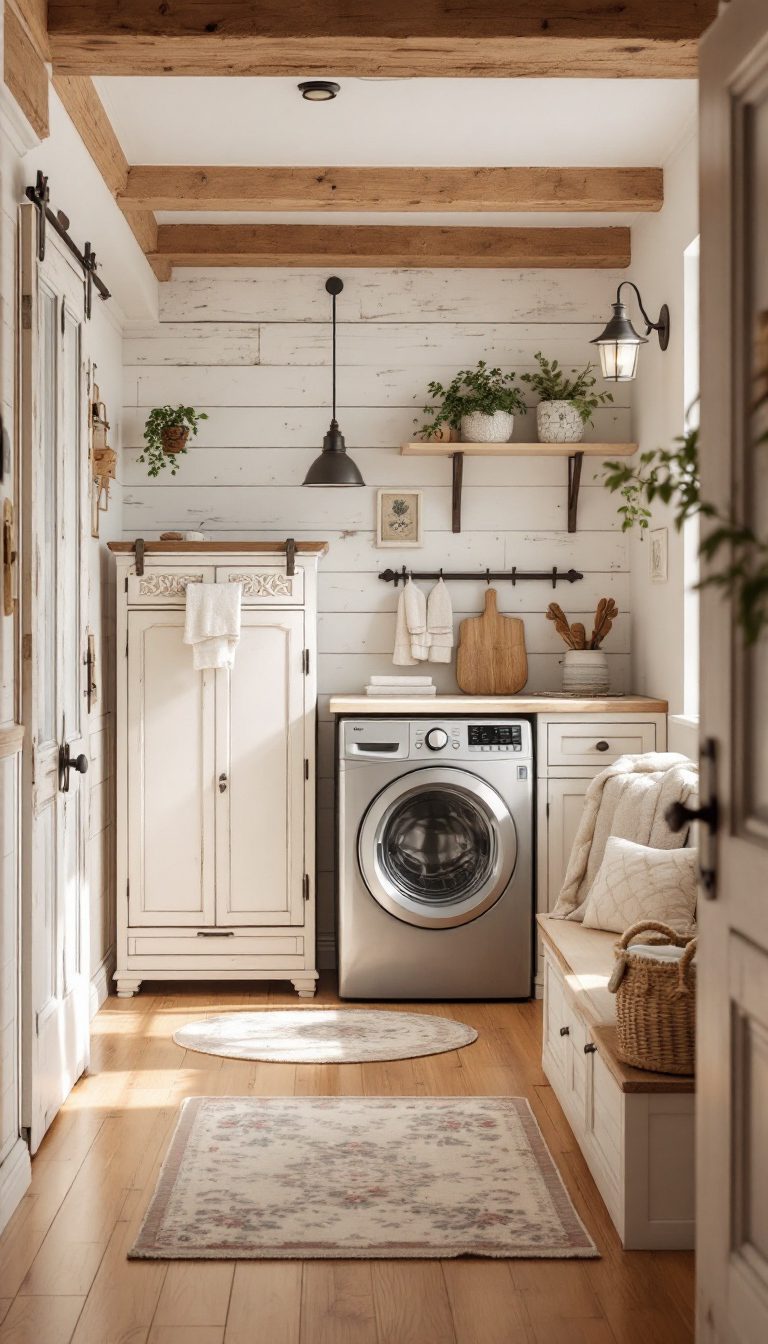 13 Cottagecore Laundry Room Ideas - Cosy Hous