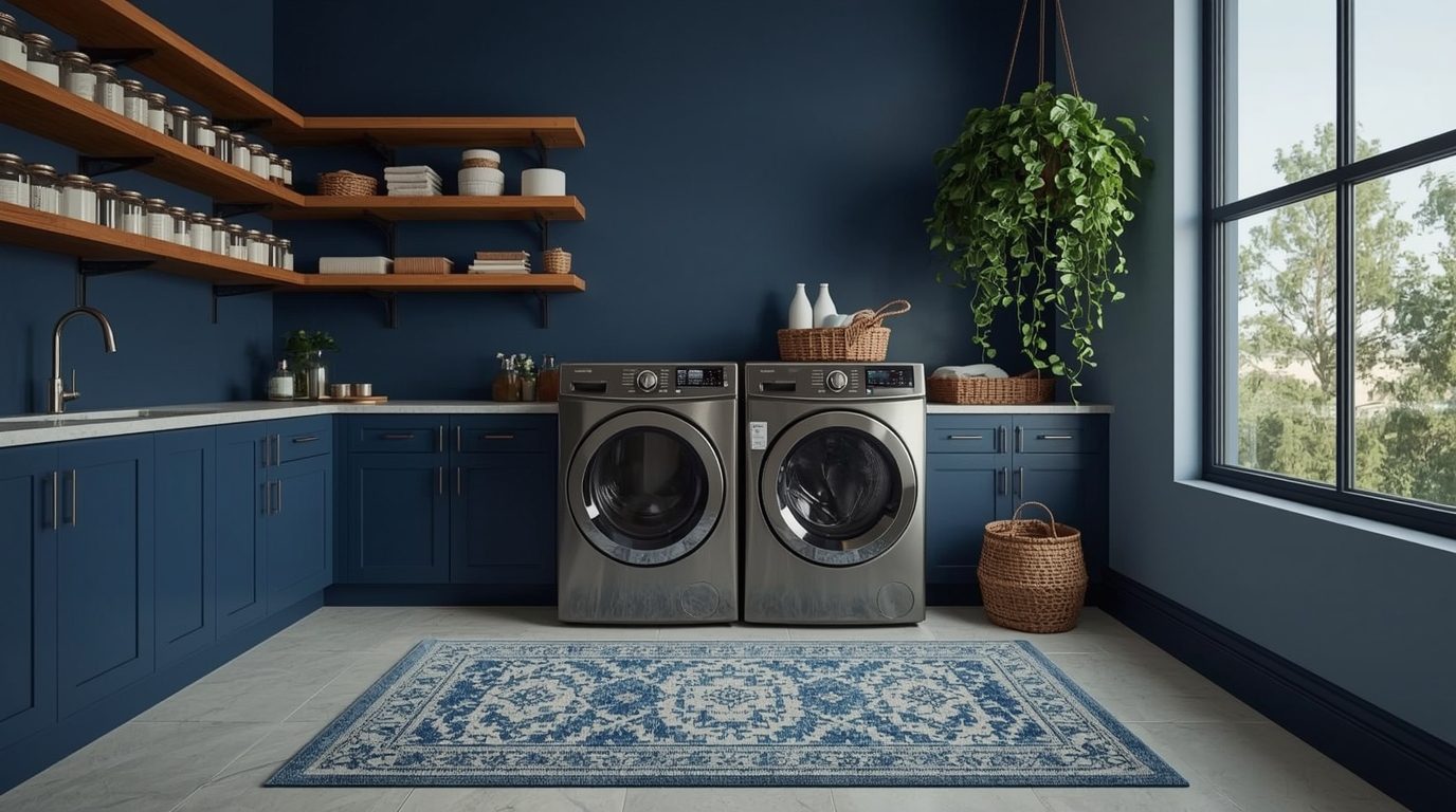 Why Go Light? Stunning Dark Laundry Room Inspirations - Cosy Hous