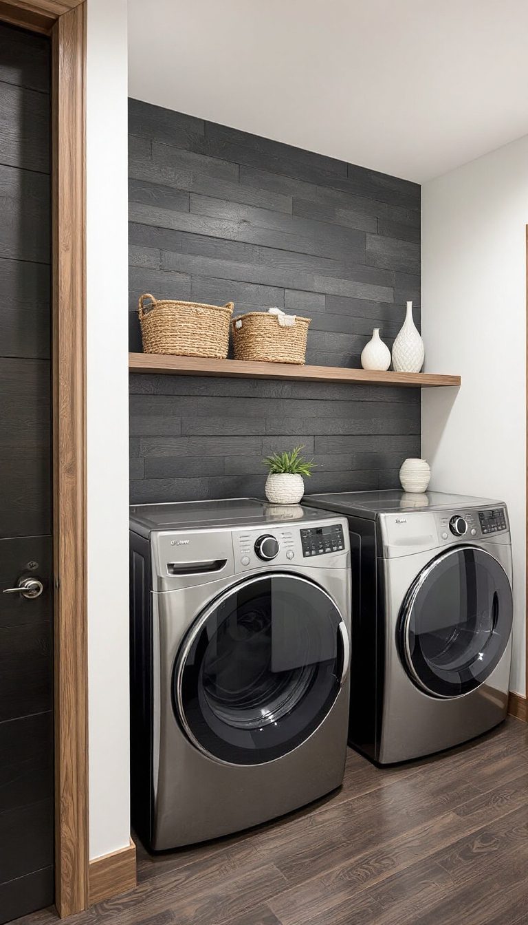 16 Stunning Accent Wall Ideas to Transform Your Laundry Room - Cosy Hous