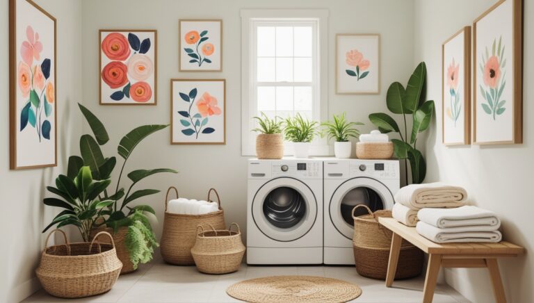 Laundry Room Wall Art Ideas to Brighten Your Space